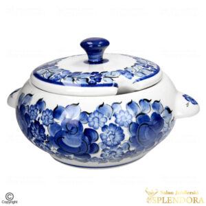 waza duża fajans włocławek kobaltowa