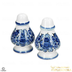 solniczka pieprzniczka fajans włocławek kobaltowa