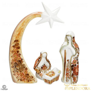 szopka betlejemska fajans włocławek brązowa