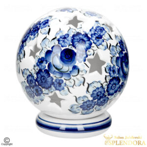 lampion kula duża fajans włocławek kobalt