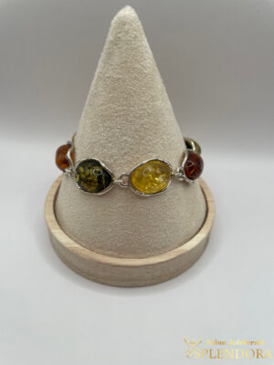 Bransoletka z bursztynem