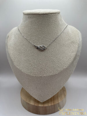 Celebrytka srebrna ze skrzydłem anioła