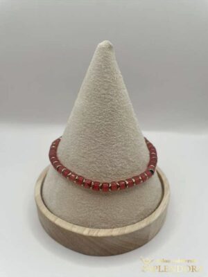 Bransoletka jaspis cesarski,hematyt