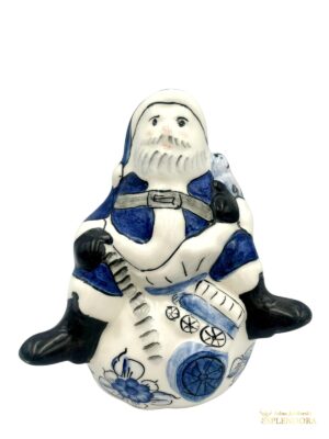 Mikołaj na worku kobalt