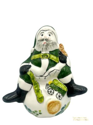 Mikołaj na worku zielony