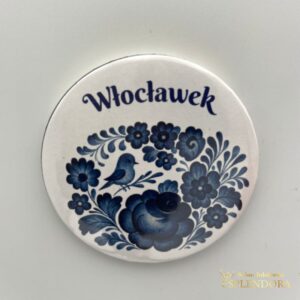 Magnes z otwieraczem kobalt ptaszek