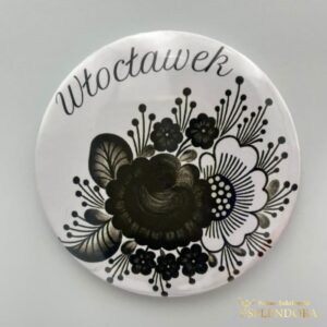 Lusterko okrągłe czarne