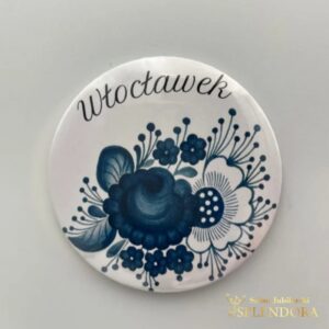 Lusterko okrągłe kobalt